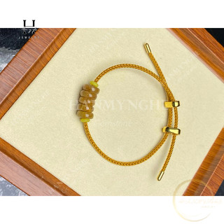 Vòng tay ngũ điếu đá thạch anh tóc vàng HANMYNGHE
