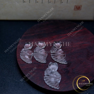 Mặt dây chuyền hồ ly đá thạch anh trắng 3cm tặng kèm dây đeo HANMYNGHE