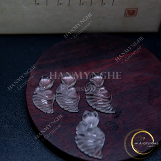 Mặt dây chuyền hồ ly đá thạch anh trắng 3cm tặng kèm dây đeo HANMYNGHE