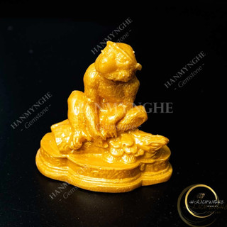 Tượng con khỉ (THÂN) màu vàng 10cm HANMYNGHE