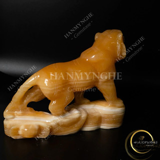 Tượng hổ phong thuỷ 20 cm đá ngọc hoàng long HANMYNGHE