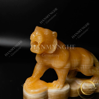 Tượng hổ phong thuỷ 20 cm đá ngọc hoàng long HANMYNGHE