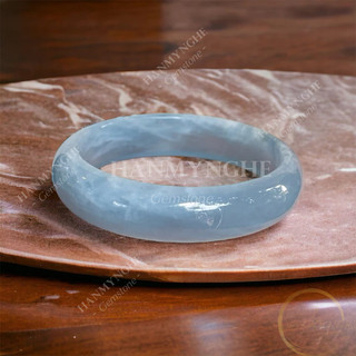 Vòng bảng đá aquamarine màu xanh nước biển tự nhiên HANMYNGHE