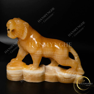 Tượng hổ phong thuỷ 20 cm đá ngọc hoàng long HANMYNGHE