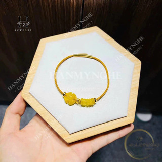 Vòng tay ngũ điếu đá tự nhiên mix charm HANMYNGHE