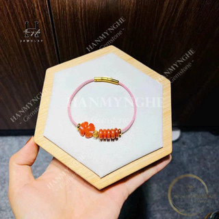 Vòng tay ngũ điếu đá tự nhiên mix charm HANMYNGHE