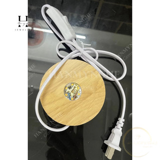 Đế đèn gỗ 10 cm gắn led dùng điện trực tiếp 220 v rất tiện HANMYNGHE