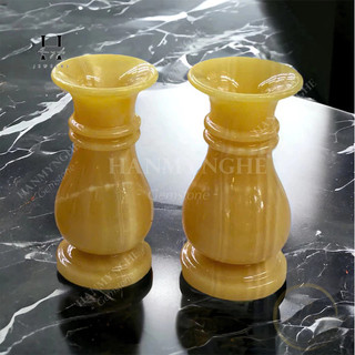 Lọ hoa đá ngọc hoàng long cao 20 cm HANMYNGHE