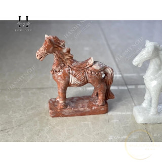 Cặp ngựa thờ cúng đá tự nhiên HANMYNGHE