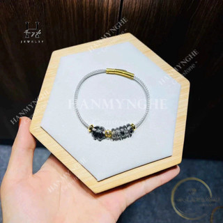 Vòng tay ngũ điếu đá tự nhiên mix charm HANMYNGHE