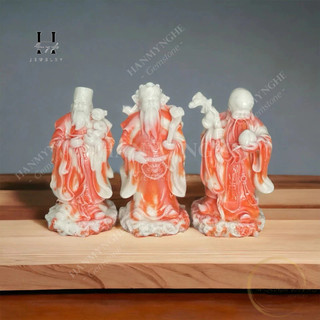 Bộ phúc lộc thọ bột đá đúc cao 17 cm HANMYNGHE