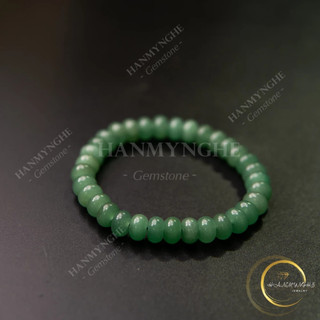 Vòng tay đá ngọc aventurine xanh ngọc bánh xe 8mm HANMYNGHE