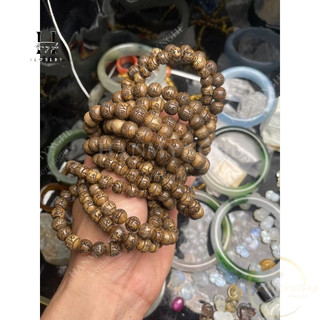Vòng tay trâm tốc khắc chữ 8mm HANMYNGHE