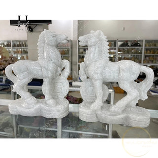 Cặp ngựa đá non nước 20cm HANMYNGHE