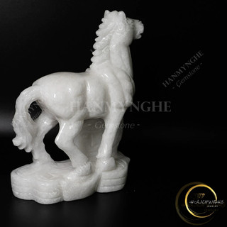 Cặp ngựa đá non nước 20cm HANMYNGHE