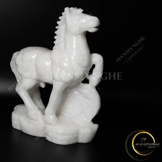 Cặp ngựa đá non nước 20cm HANMYNGHE