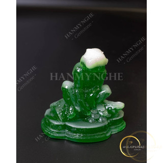 Tượng con khỉ màu xanh ngọc cao 10cm HANMYNGHE