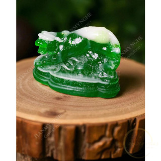 Tượng con hổ màu xanh ngọc cao 10cm HANMYNGHE