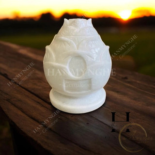 Hủ cốt bằng đá tự nhiên cao 25cm khắc tên chữ theo yêu cầu HANMYNGHE