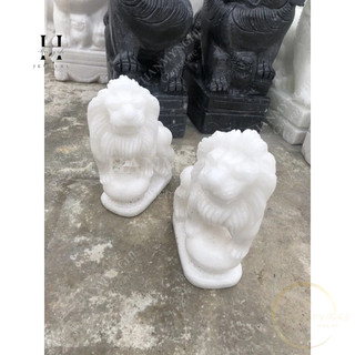 cặp sư tử trắng 20 cm để bàn