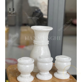 Combo lọ hoa 20 cm + 3 ly nước đá non nước tự nhiên HANMYNGHE