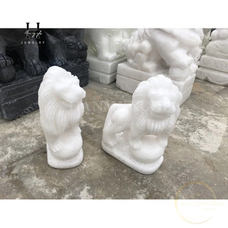 cặp sư tử trắng 20 cm để bàn