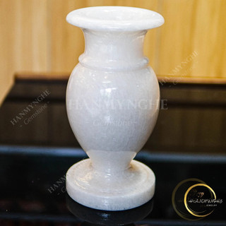Lọ hoa đá tự nhiên nguyên khối cao 30cm nặng 7kg HANMYNGHE