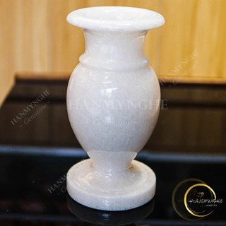 Lọ hoa đá tự nhiên nguyên khối cao 30cm nặng 7kg HANMYNGHE