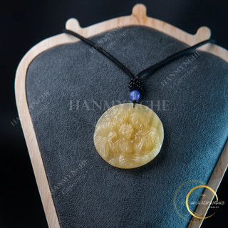 Mặt dây chuyền gia đình thánh đá ngọc hoàng long tặng kèm dây đeo HANMYNGHE