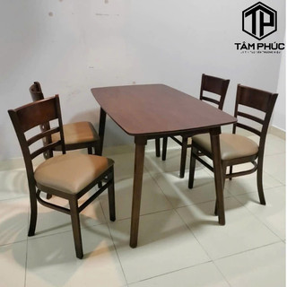 bộ bàn ăn 4 ghế gỗ - chắc chắn, dễ lắp đăt