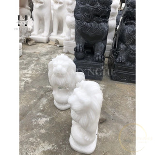 cặp sư tử trắng 20 cm để bàn