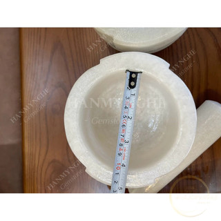 Cối đá non nước 14.5 cm tự nhiên nguyên khối  kèm chày HANMYNGHE