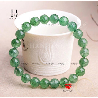 Vòng tay đá thạch anh dâu tây xanh HANMYNGHE