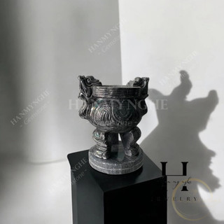 lư hương chạm rồng đá tự nhiên cao 23cm HANMYNGHE