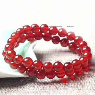 Vòng tay đá mã não đỏ 8mm HANMYNGHE