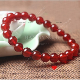 Vòng tay đá mã não đỏ 8mm HANMYNGHE