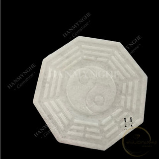 Gương bát quái phong thủy đá non nước tự nhiên 15cm HANMYNGHE