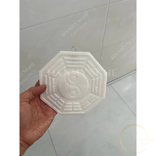 Gương bát quái phong thủy đá non nước tự nhiên 15cm HANMYNGHE