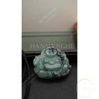 Mặt dây chuyền di lặc đá ngọc cẩm thạch tặng kèm dây đeo HANMYNGHE