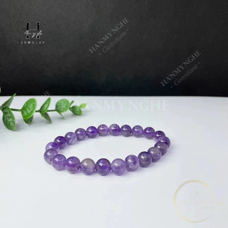 Vòng tay phong thuỷ đá thạch anh tím tự nhiên HANMYNGHE