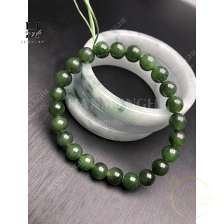 Vòng tay đá ngọc nephrit 7.5mm HANMYNGHE