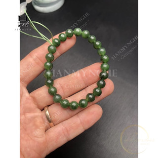 Vòng tay đá ngọc nephrit 7.5mm HANMYNGHE