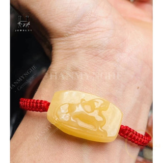 Vòng tay kỳ lân đá ngọc hoàng long HANMYNGHE