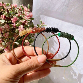 Vòng tay ngũ điếu đá thạch anh tóc HANMYNGHE