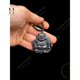 Mặt dây chuyền di lặc đá ngọc onyz tự nhiên HANMYNGHE