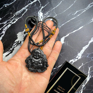 Mặt dây chuyền di lặc đá ngọc onyz tự nhiên HANMYNGHE