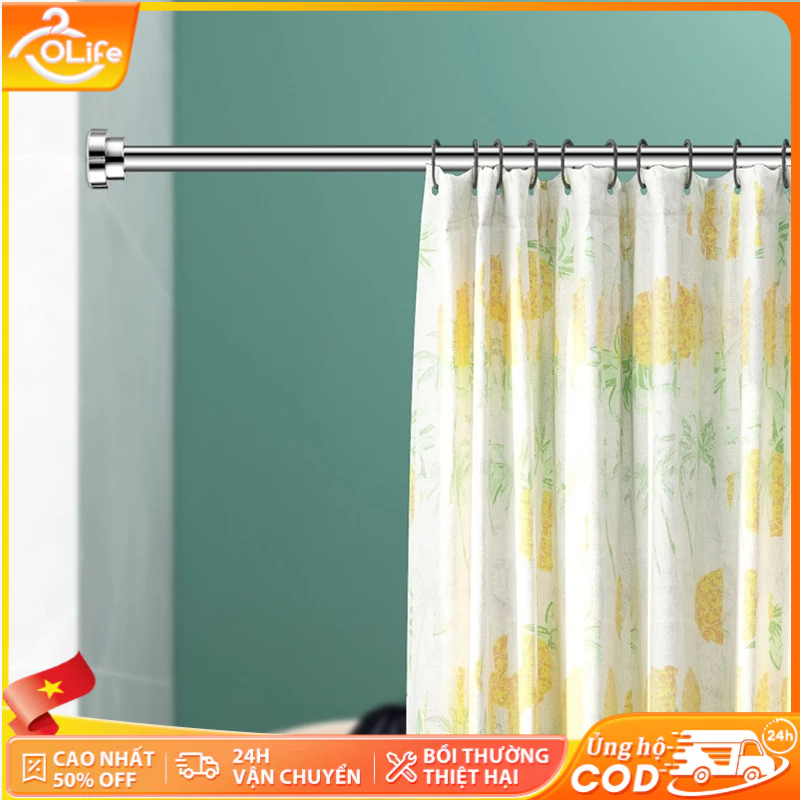 𝐎𝐥𝐢𝐟𝐞 Thanh Treo Đồ Không Cần Khoan Lỗ Thanh Treo Rèm Tắm Có Thể Mở Rộng Thanh Phơi Quần Áo Đa Năng