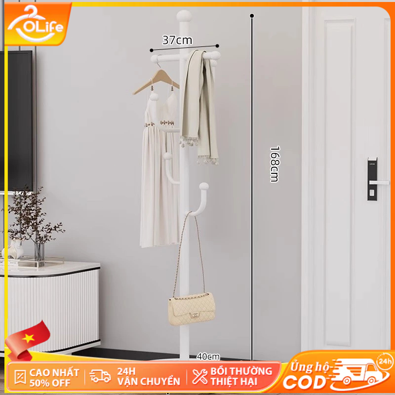 𝐎𝐥𝐢𝐟𝐞 Cây Treo Quần Áo Có Bánh Xe Di Chuyển Cây Treo Đồ Hiện Đại Giá Treo Quần Áo Inox