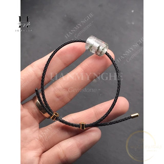 Vòng tay lu thống đá thạch anh ưu linh ngũ sắc HANMYNGHE