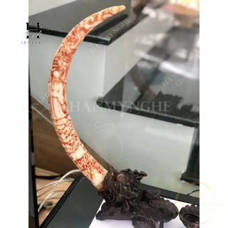 Cặp ngà bột đá non nước cao 45 cm HANMYNGHE